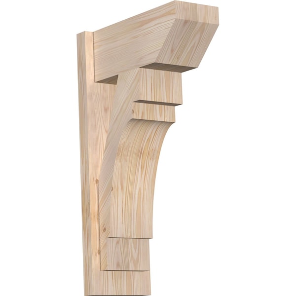 Ekena Millwork Merced Slat Smooth Outlooker, Douglas Fir, 7 1/2"W x 16"D x 28"H OUT08X16X28MRC06SDF - main